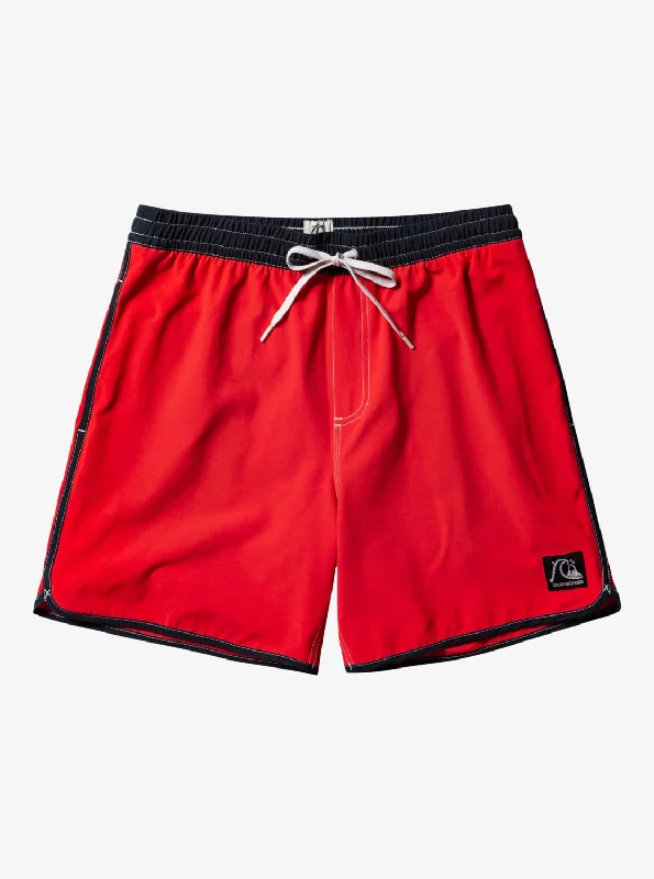 Original Scallop 17" Swim Trunks - High Risk Red