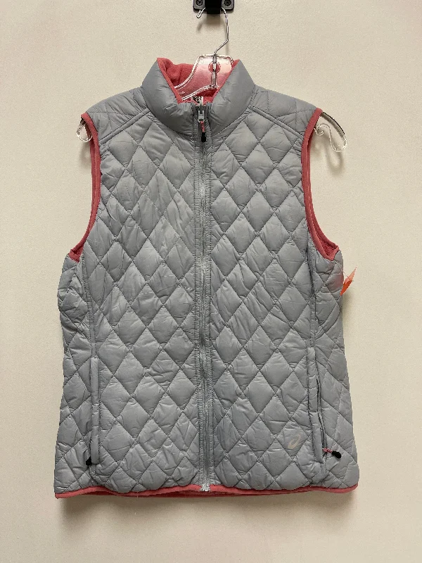 Vest Puffer & Quilted By Asics In Grey, Size: M