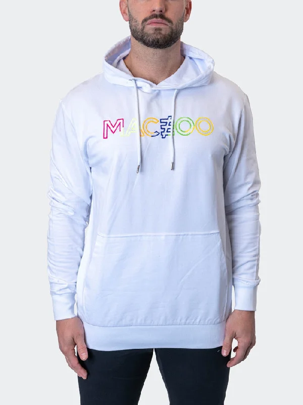 Maceoo Stretch Athletic Wear | Hoodie TrueColors White