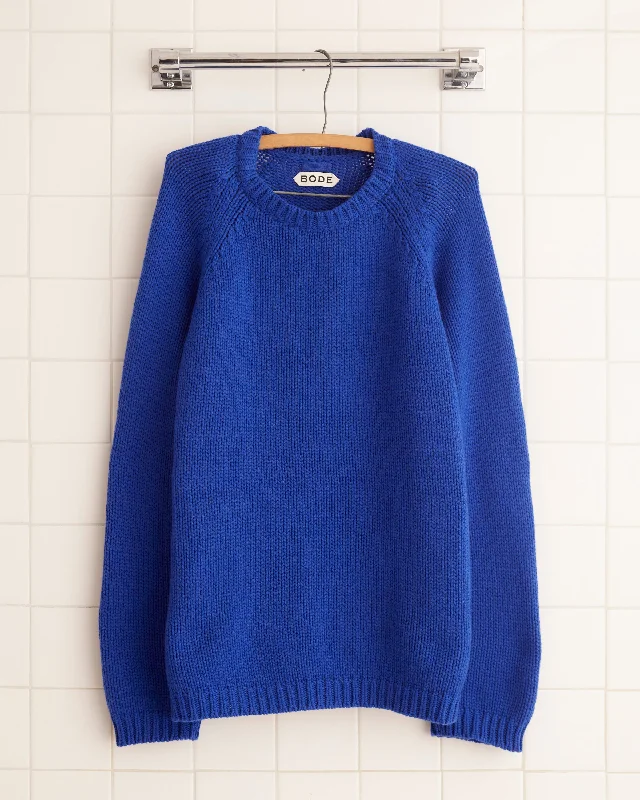 Cashmere Crewneck - Lapis