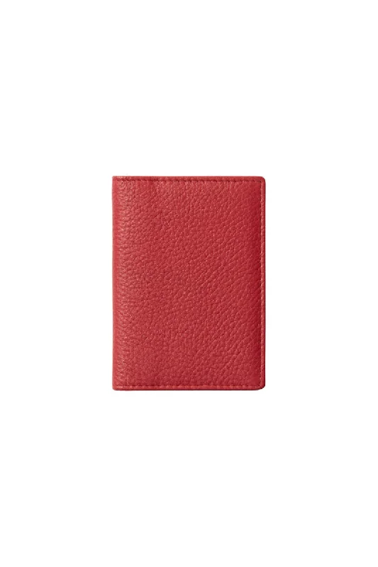 Red Leather Card Holder