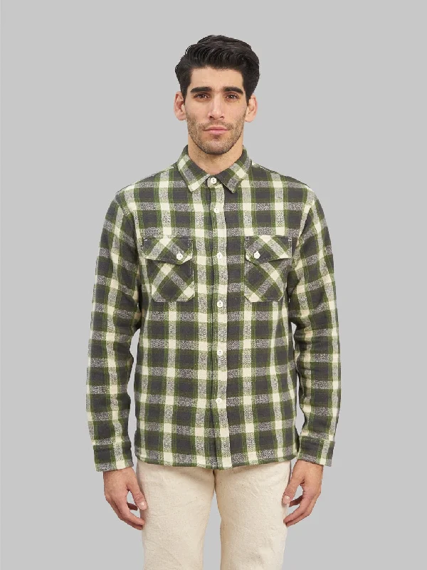 3sixteen Crosscut Flannel Emerald Shaggy Check