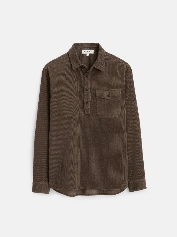 Carter Popover Shirt in Fine Wale Corduroy