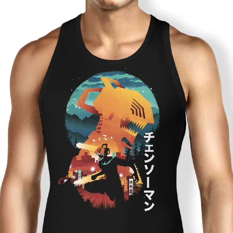 Chainsaw Silhouette - Tank Top