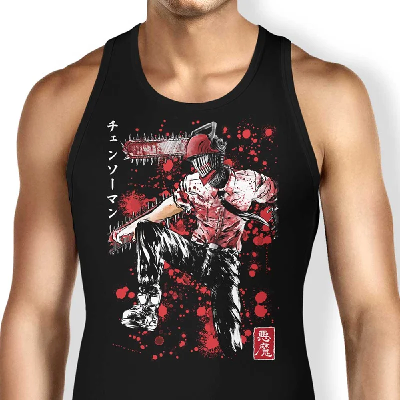 Chainsaw Sumi-e - Tank Top