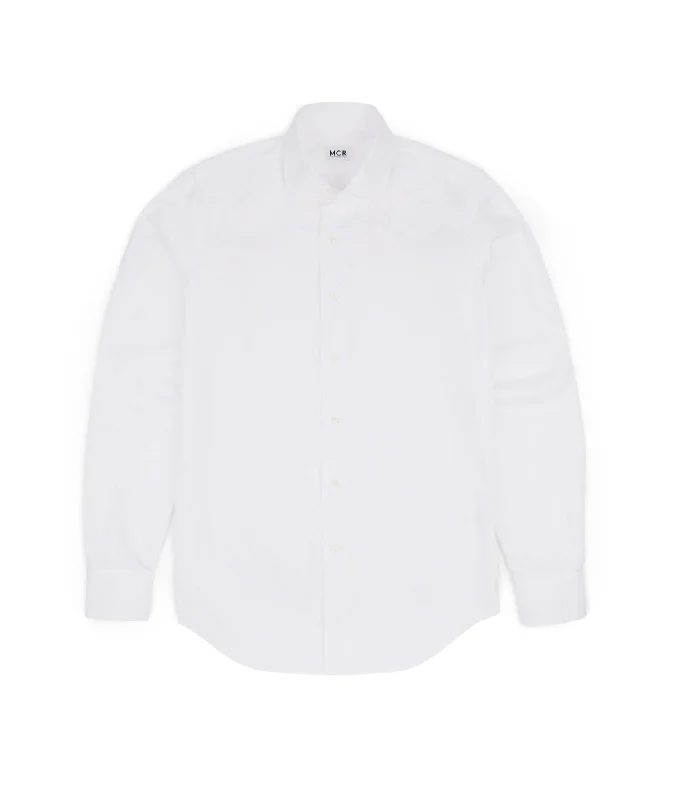 MCR Slim Pinpoint Shirt: White