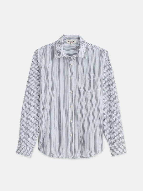 Mill Shirt In Ticking Stripe