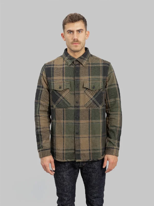 UES Extra Heavy Flannel Shirt Olive