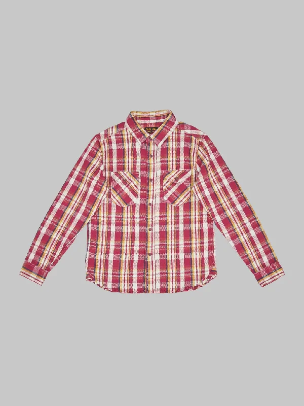 UES Heavy Flannel Shirt Light Red