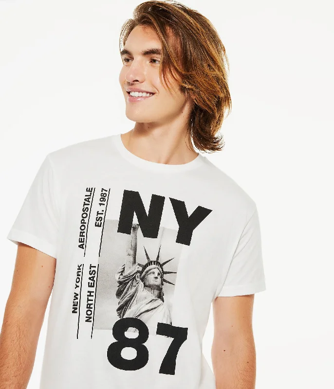 Aeropostale Men's Statue Of Liberty Graphic Tee