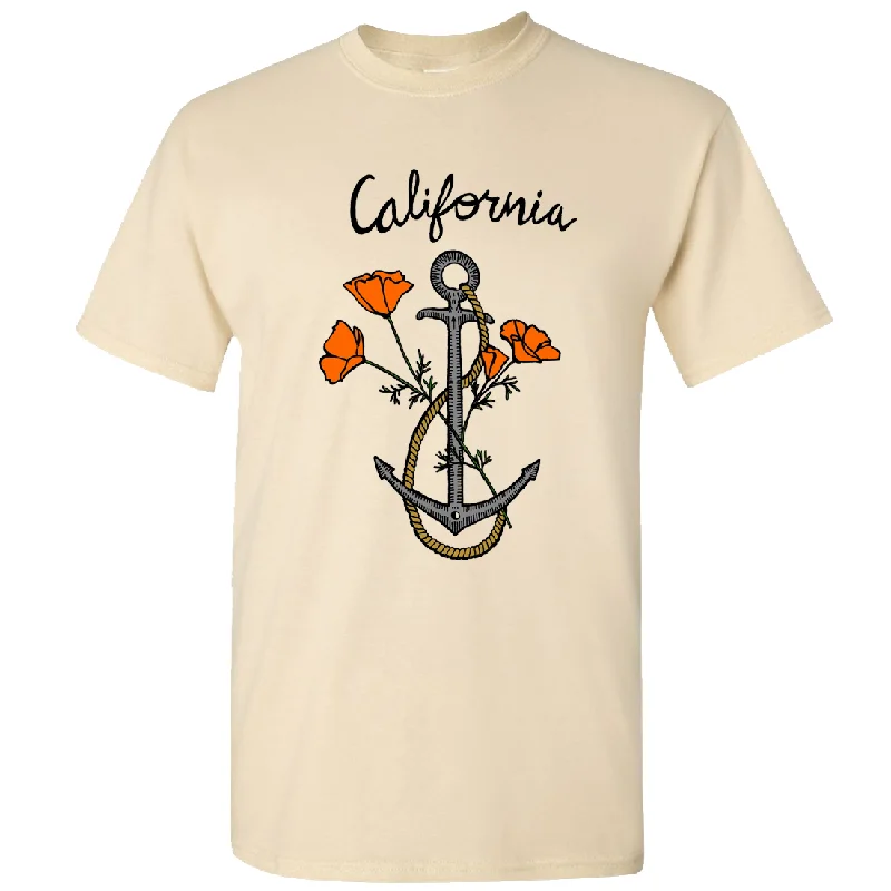 California Anchor Poppies Asst Colors T-shirt/tee