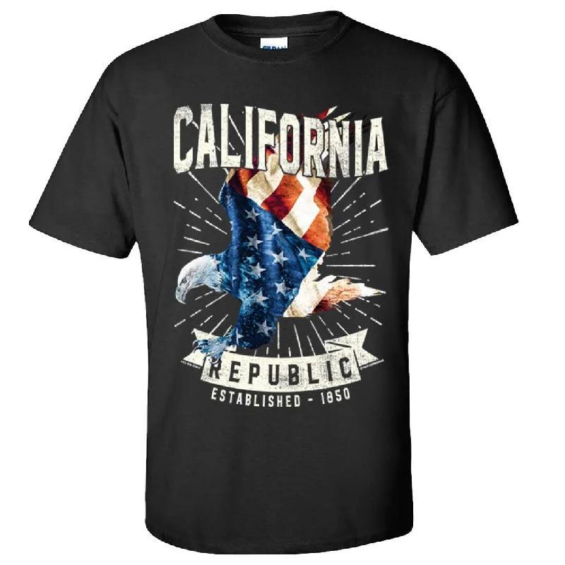 California Republic USA Bald Eagle Asst Colors T-shirt/tee