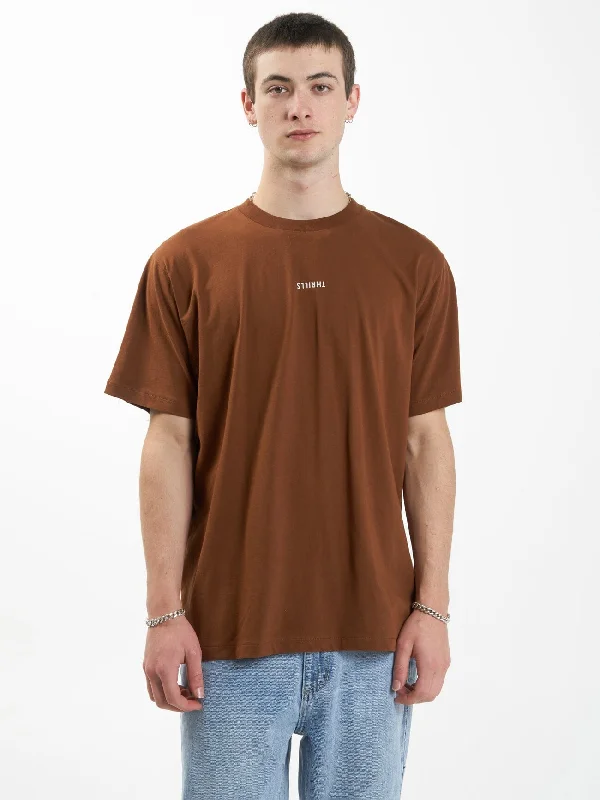 Minimal Thrills Merch Fit Tee - Chestnut