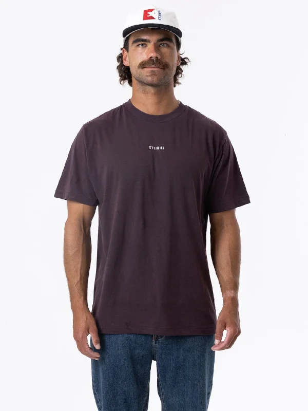 Minimal Thrills Merch Fit Tee - Deep Plum