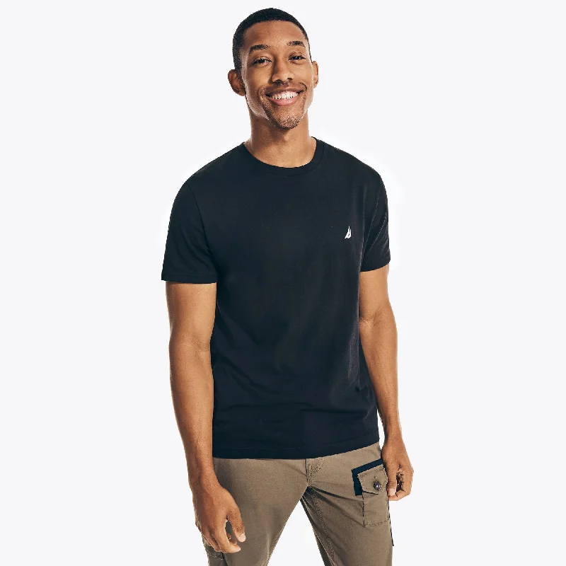 Nautica Mens Solid Crewneck T-Shirt