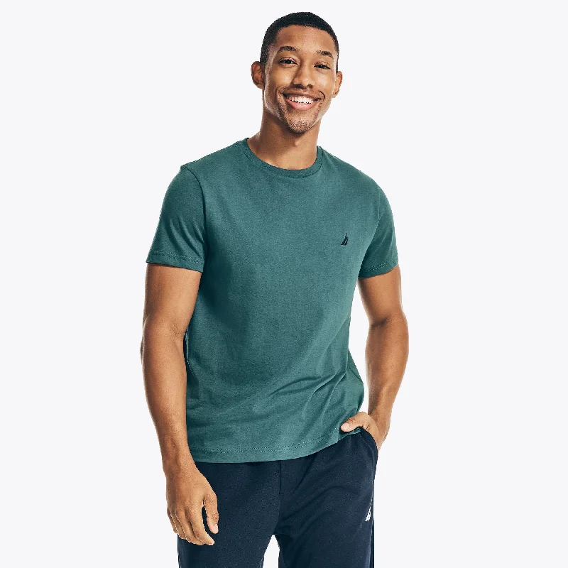 Nautica Mens Solid Crewneck T-Shirt