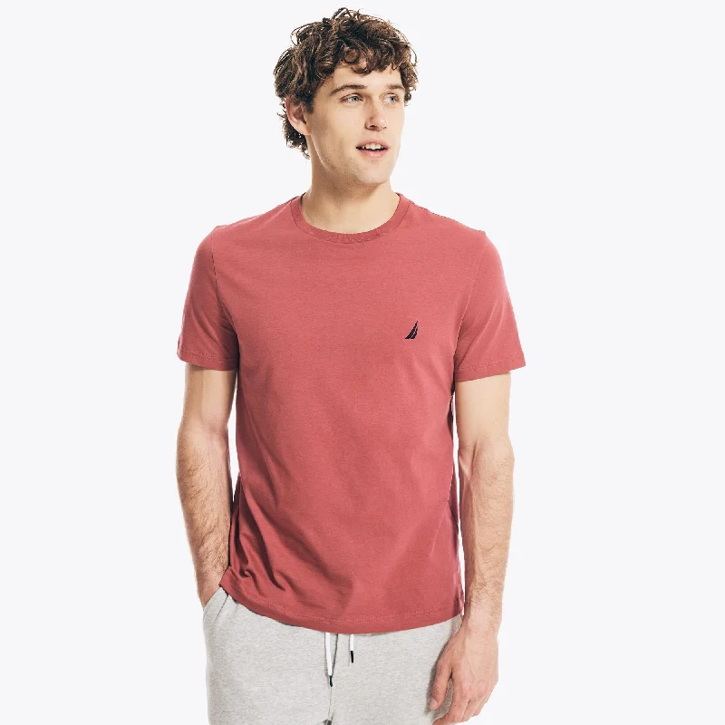 Nautica Mens Solid Crewneck T-Shirt