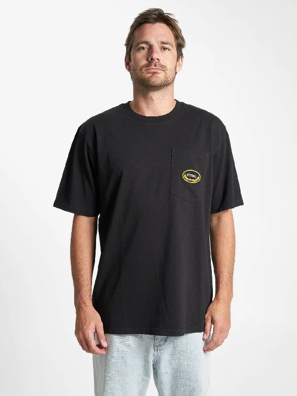 Thrills Victory Oversize Pocket Tee - Black