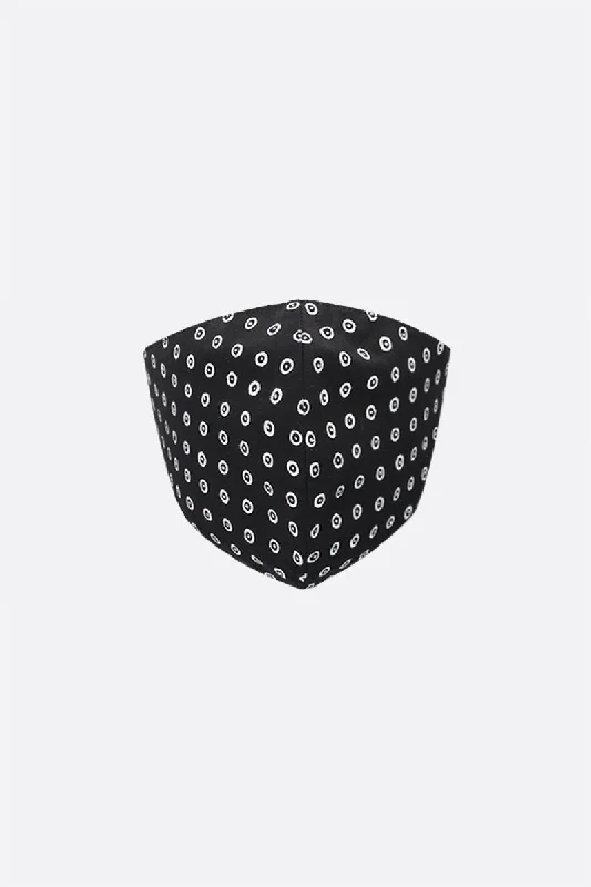 signature circle print fabric face mask