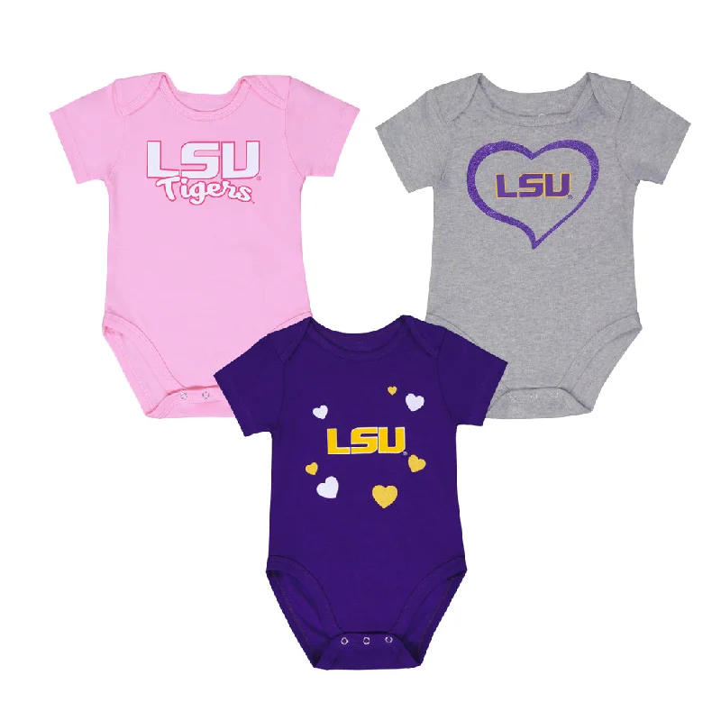 Girls' (Infant) LSU Tigers 3 Piece Champ Set (KZ415Z5 56)