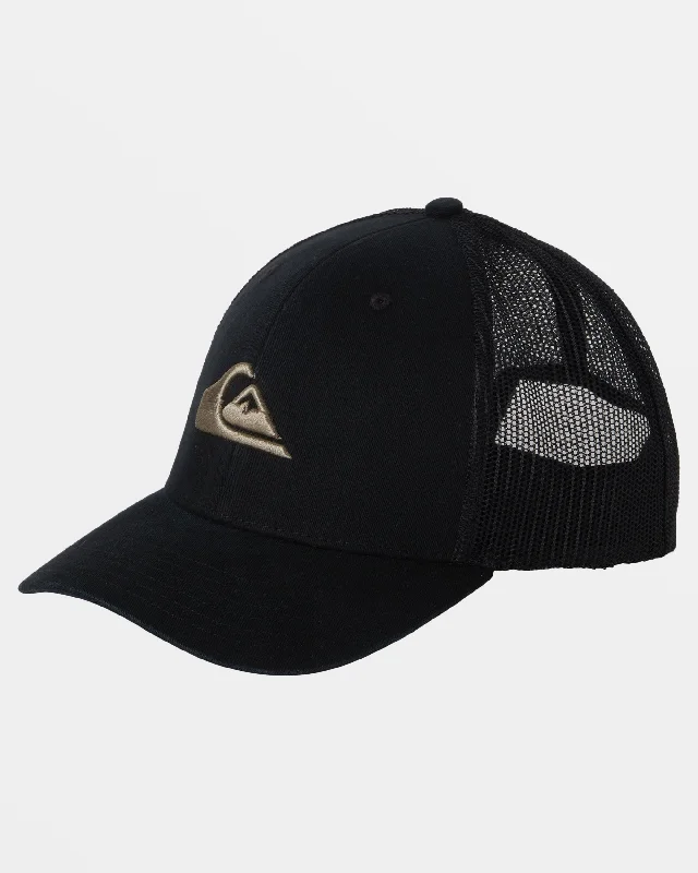 Grounder Trucker Hat - Black