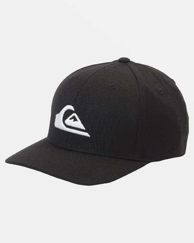 Mountain And Wave Flexfit Hat - Black/White