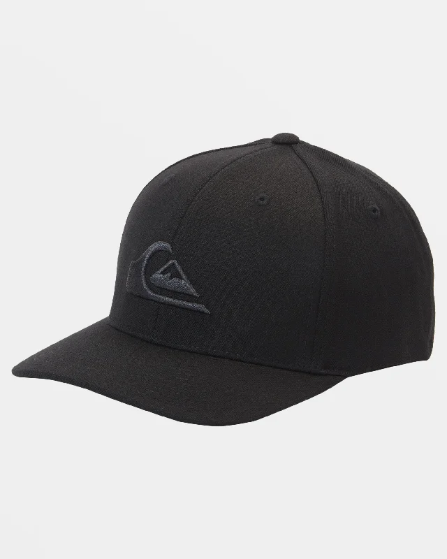 Mountain And Wave Flexfit Hat - Black/Black