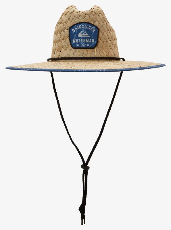 Waterman Outsider Straw Lifeguard Hat - Reef Point Ensign Blue